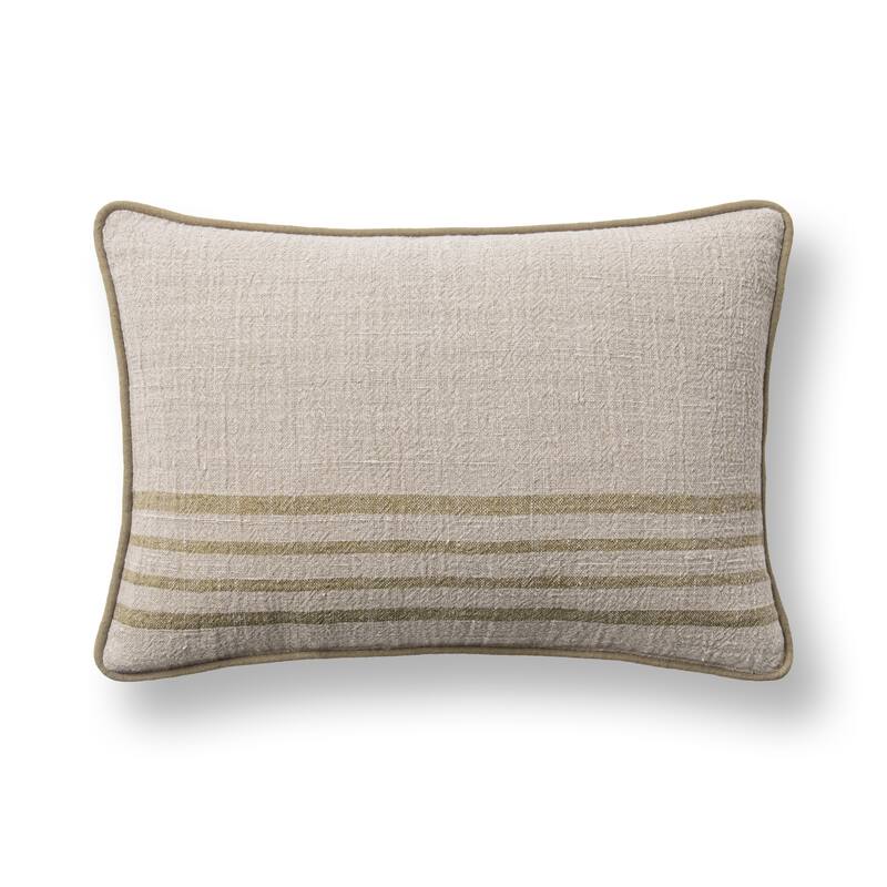 Villa by Classic Home Newport Linen Fabric Throw Pillow