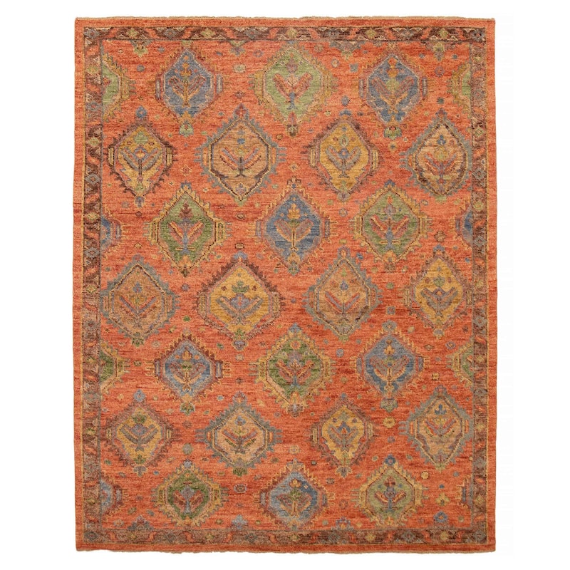 ECARPETGALLERY Hand-knotted Jules Serapi Copper Wool Rug - 7'11 x 9'10 - Copper - 7'11 x 9'10