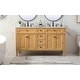 preview thumbnail 2 of 9, Elegant Lighting VF12560D Park Avenue 60" Free Standing Double Basin