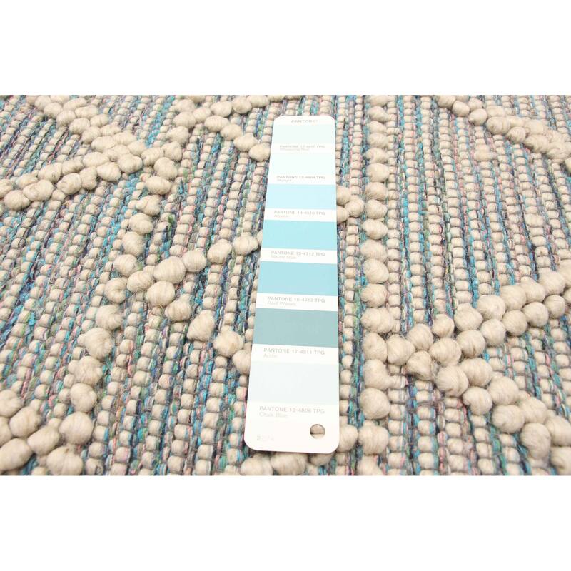 ECARPETGALLERY Braid weave Sienna Cream Wool Rug - 4'11 x 7'11