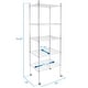preview thumbnail 9 of 7, Mount-It! 5 Tier Wire Shelving with Wheels | Kitchen Storage