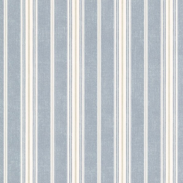 Brewster SRC491016-SAM 8"x 10" Sample of SRC491016 - Denim Cabin Stripe