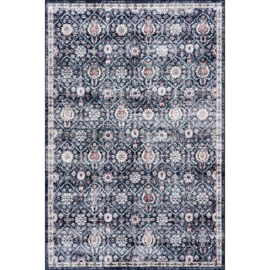 Nuloom Belisse Floral & Paisley Washable Rug