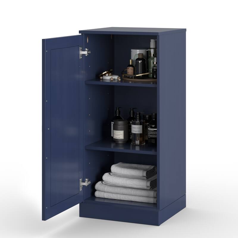 Palace Imports Solid Wood Bathroom Storage Cabinet, Raised Panel Door, Adjustable Shelves