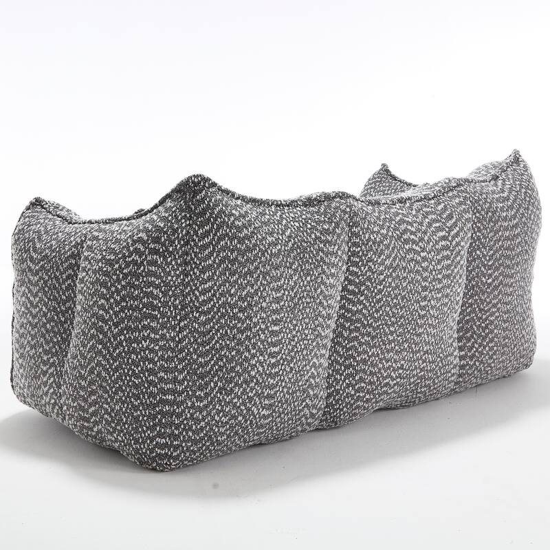 Beanbag Chair with High Resilience Foam Core. The Square Recliner Sofa Is Ideal for Family Members And Friends Engaged in Games