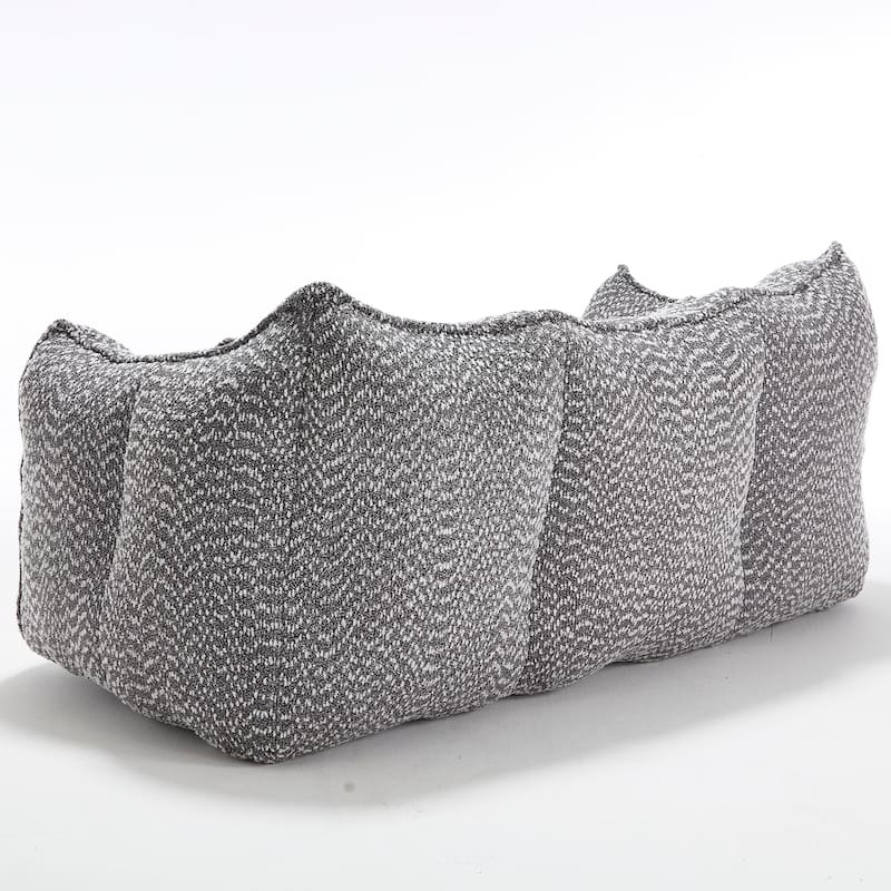 Giant Bean Bag Loveseat Sofa with Armrest for Living Room