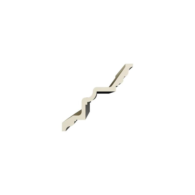 9 3/8"H x 9 5/8"P x 14 5/8"F x 96"L Domingo Crown Moulding - 1-Pack
