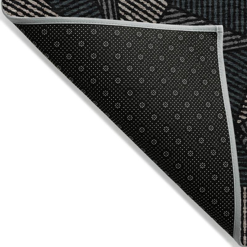 Machine Washable Indoor/ Outdoor Chantille Geometric Mosaic Rug