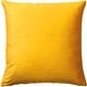 preview thumbnail 25 of 31, Pillow Decor Sankara Silk Throw Pillow Deep Yellow