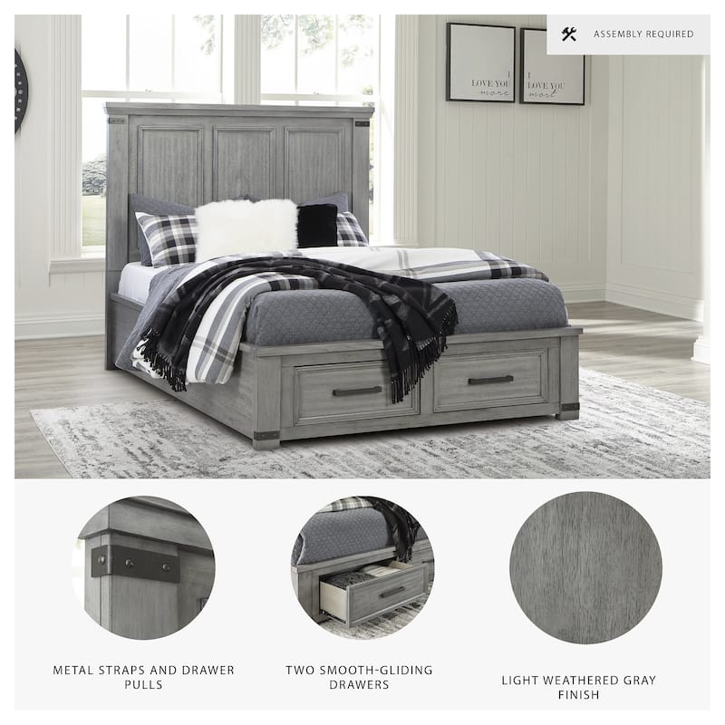 Signature Design by Ashley Russelyn Gray Storage Bed