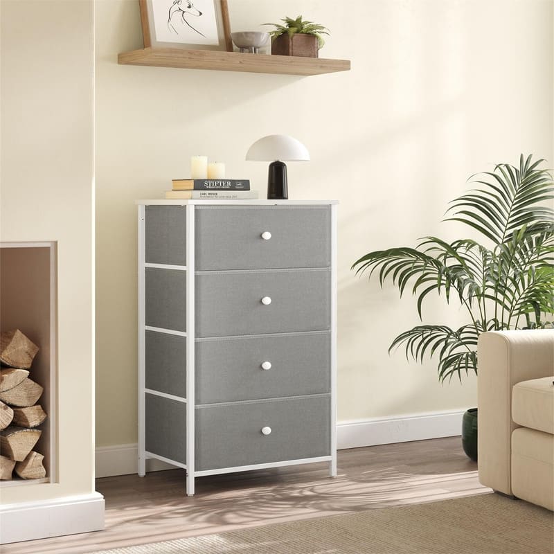 Dresser for Bedroom, Fabric Dresser with 4 Drawers