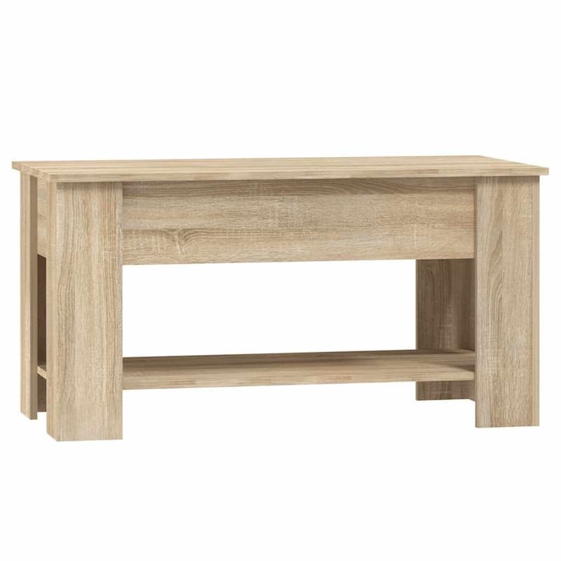 vidaXL Coffee Table Lift Top End Table Accent Side Sofa Table Engineered Wood - 39.8" x 19.3" x 20.5"