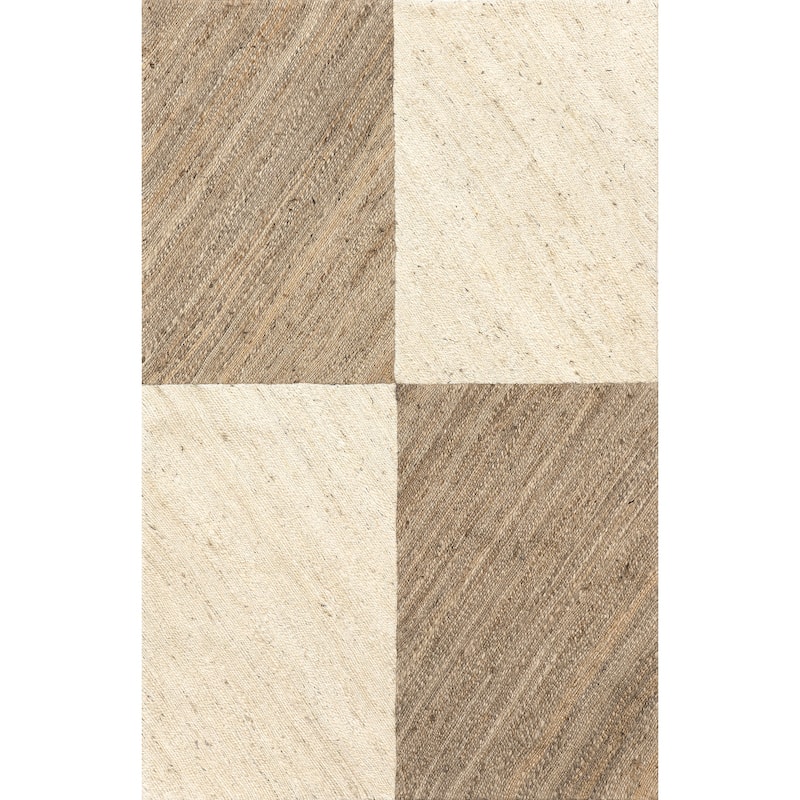 Nuloom Felicia Coastal Geometric Jute Area Rug