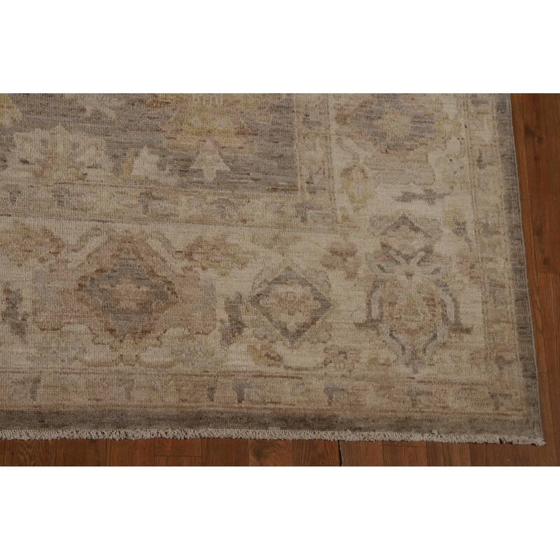 Vegetable Dye Oushak Turkish Area Rug Oriental Handmade Wool Carpet - 8'6"x 11'9"