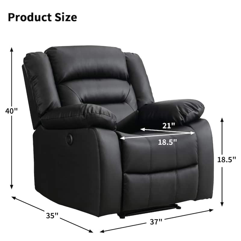 Chenille Power Standard Recliner Chair