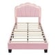preview thumbnail 20 of 48, Upholstered bed with LED lights