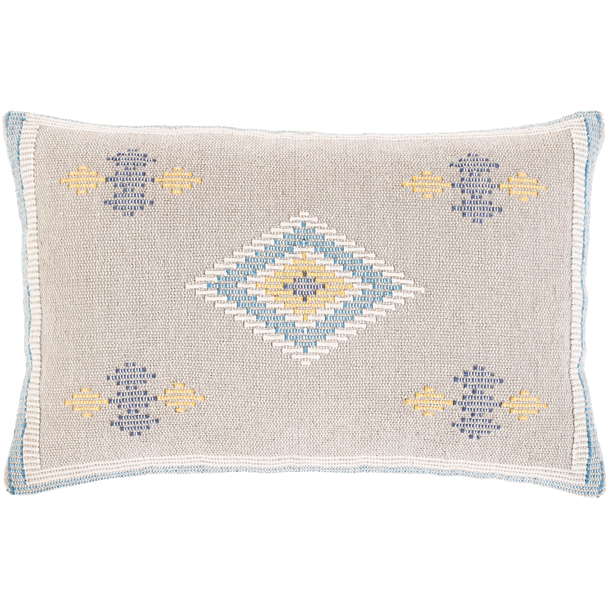 Xenia Hand Woven Pastel Boho 14x22-inch Lumbar Throw Pillow
