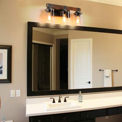 3-Lights Farmhouse Vanity Lights,Rustic Bathroom Light