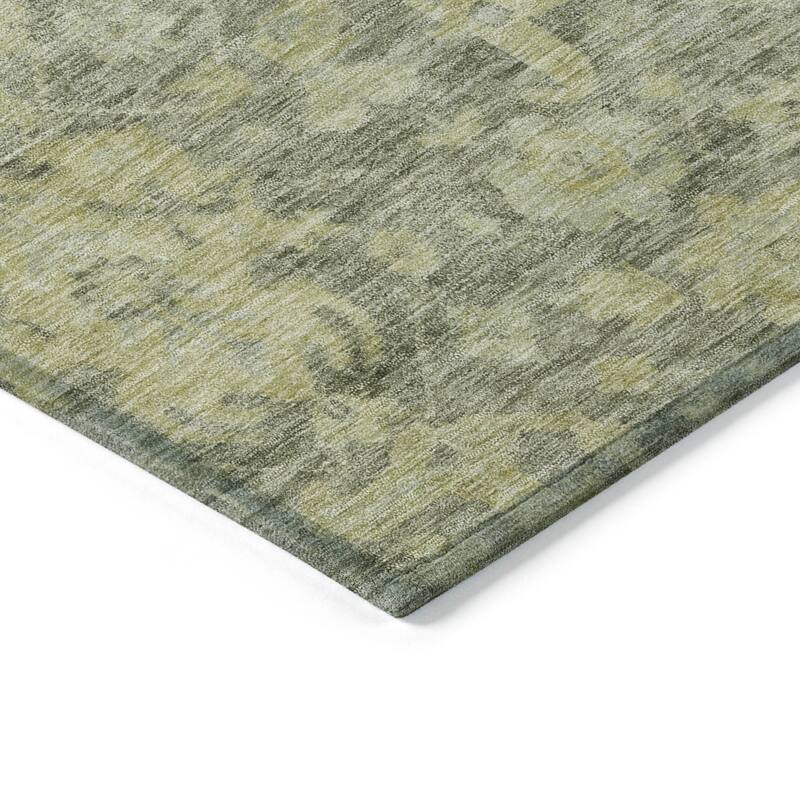 Machine Washable Indoor/ Outdoor Vintage Traditional Chantille Rug