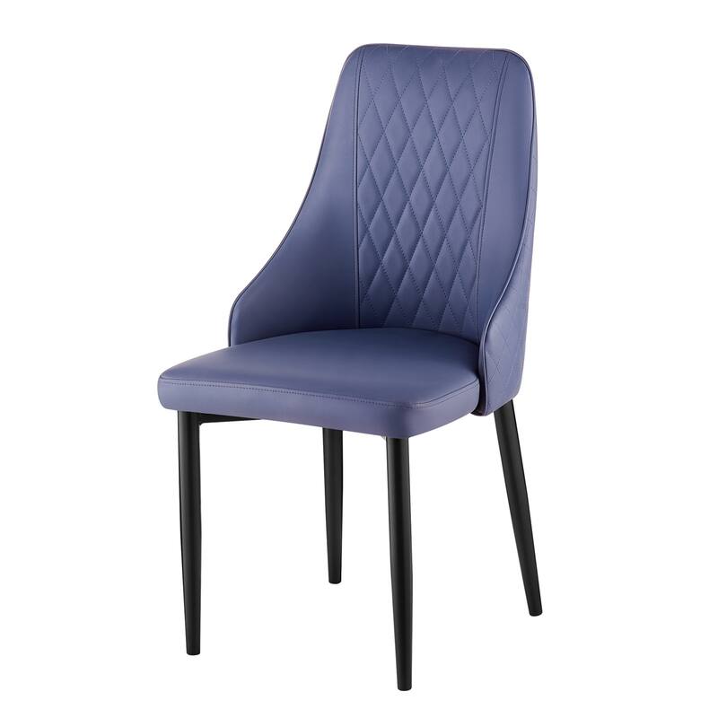 Faux Leather Upholstered Dining Chairs Set of 2 - 35.63"H x 17.72"W x 17.32"D