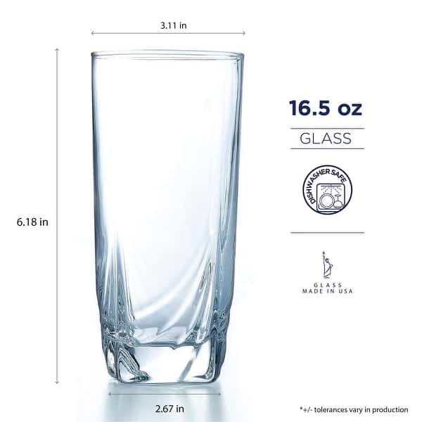 Luminarc Ascot 16.5 Ounce Cooler Glass, Set of 4 Bed Bath & Beyond