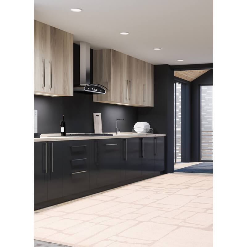 ECARPETGALLERY Hand-knotted Pak Finest Marrakesh Cream Wool Rug - 8'4 x 10'0