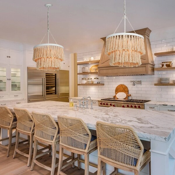 2 tier drum chandelier cheap