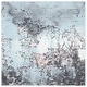 preview thumbnail 37 of 41, SAFAVIEH Glacier Stephaine Modern Abstract Rug 3' Square - Blue/Pink