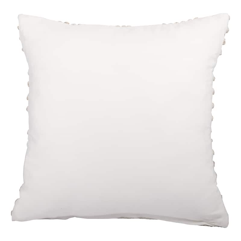 Sevita Farmhouse Geometric Hand-Woven Indoor/Outdoor Throw Pillow
