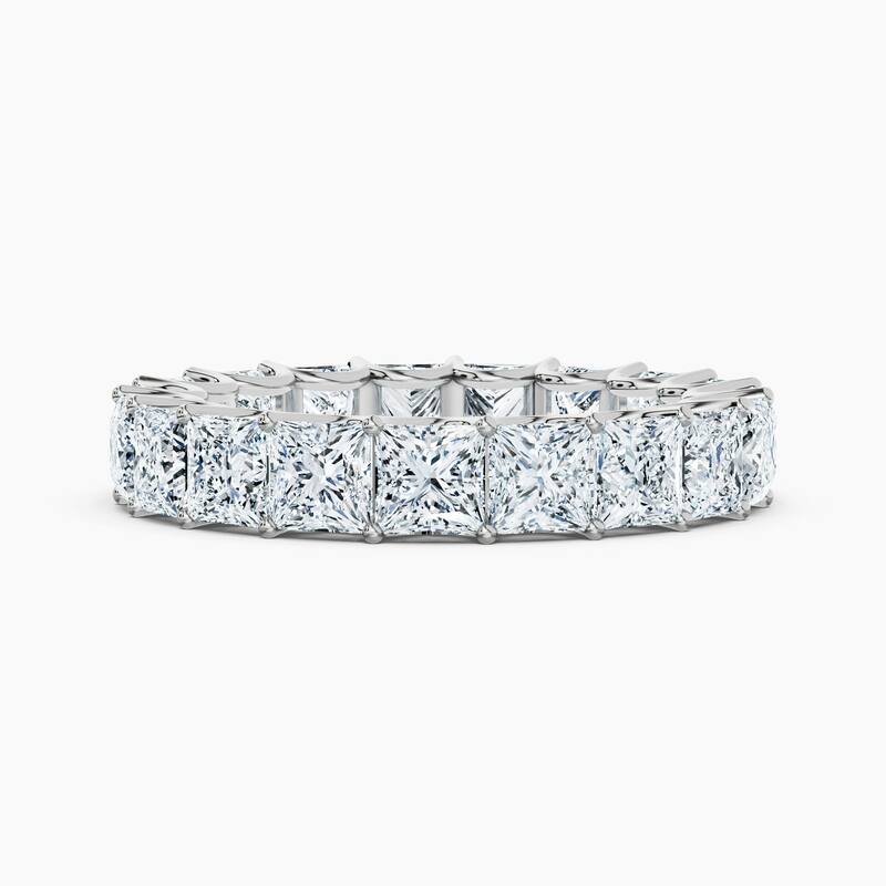 Auriya 14k Gold Princess Lab Grown Diamond Eternity Band 2.60 - 11.25 ct. tw. (F-G, VS) - 5.70 ct. wt. - 7.5 - White