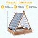 preview thumbnail 3 of 9, Costway Wooden Sandbox with Canopy Tent Design Fir Wood Frame 2 Bench - See Details