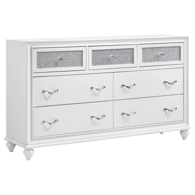 Barzini 5-Piece Bedroom Set with Upholstered Headboard