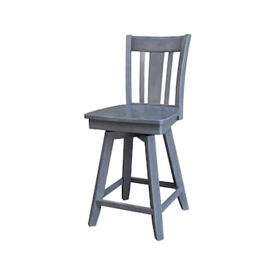 San Remo Counter Height Stool with 24 in. H Swivel Seat