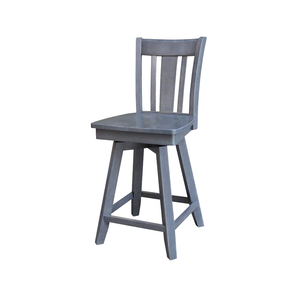San Remo Counter Height Stool with 24 in. H Swivel Seat
