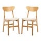 preview thumbnail 43 of 98, SAFAVIEH Lucca Retro Dining Chair (Set of 2) - 17.3" x 20.8" x 33.1"
