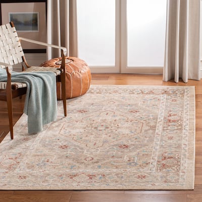 SAFAVIEH Windsor Porcina Shabby Chic Oriental Polyester Rug
