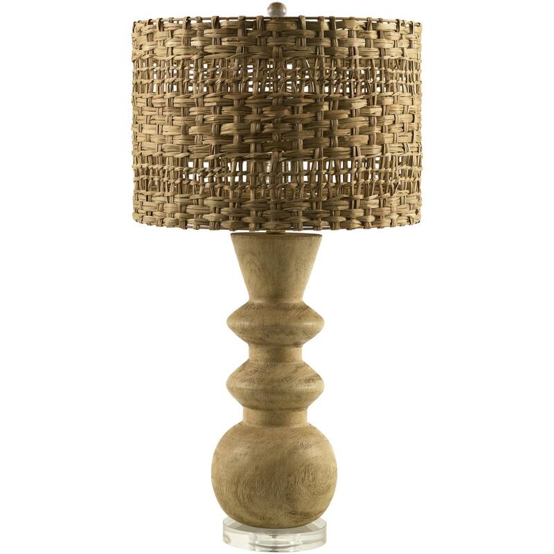 Livabliss Vedruna Traditional Accent Table Lamp - Ivory/Brown