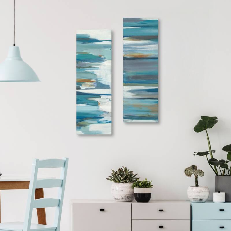 Rhythmic Blues I, II Canvas Art Prints