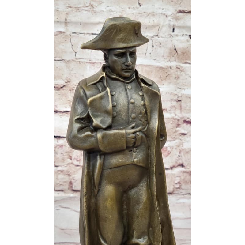Art Deco Hand Made Lost Wax Method Napoleon Bronze Sculpture Figurine