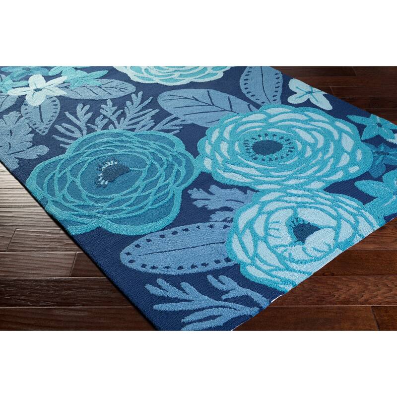 Hand-hooked Lola Floral Area Rug