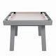 preview thumbnail 43 of 52, Newport Outdoor Patio 7ft Slate Pool Table Dining Set with 2 Benches & Accessories, Cement Finish