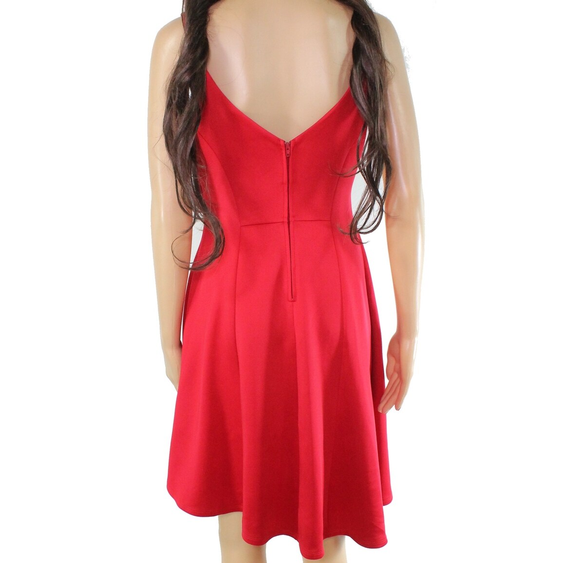 cherry red long dress