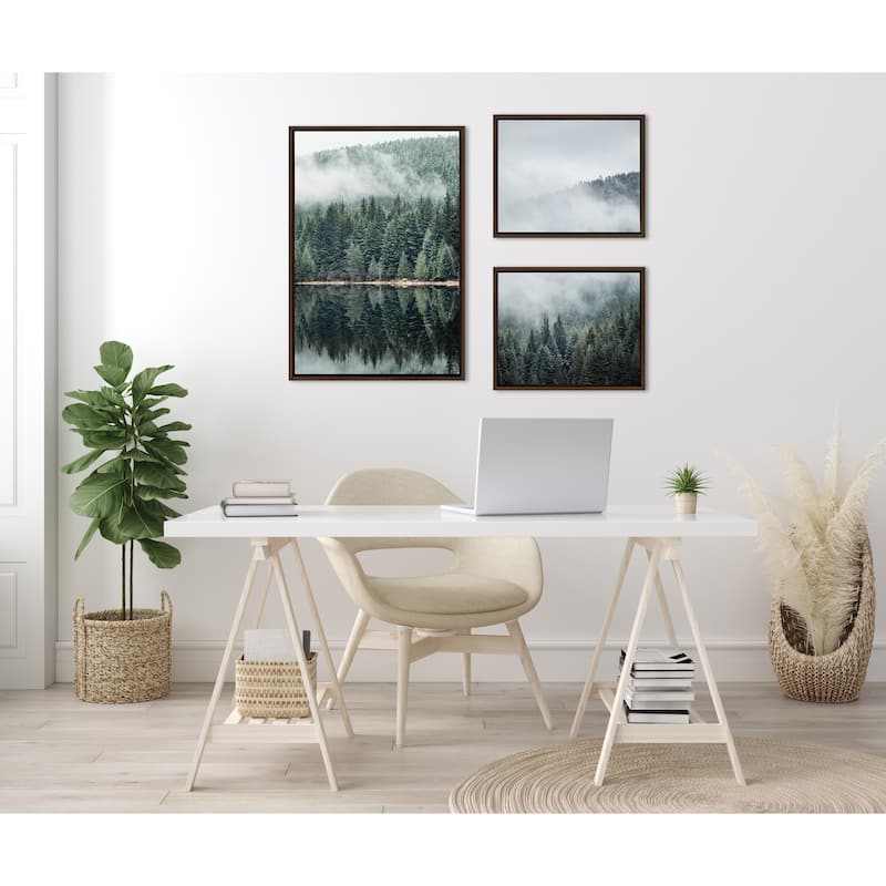 Kate and Laurel Sylvie Evergreen Canvas Art by Emiko and Mark Franzen