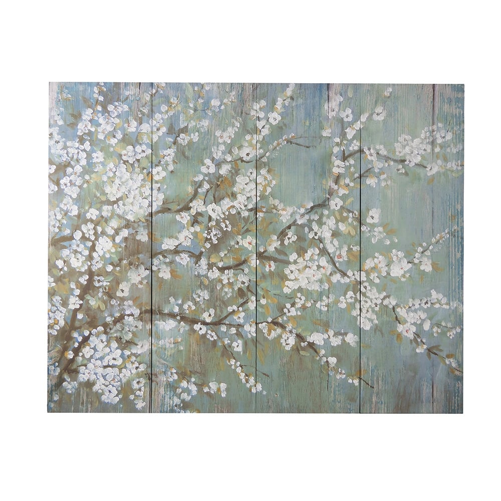 Modern Cherry Blossom Canvas Print Wall Decor (Set of 4)