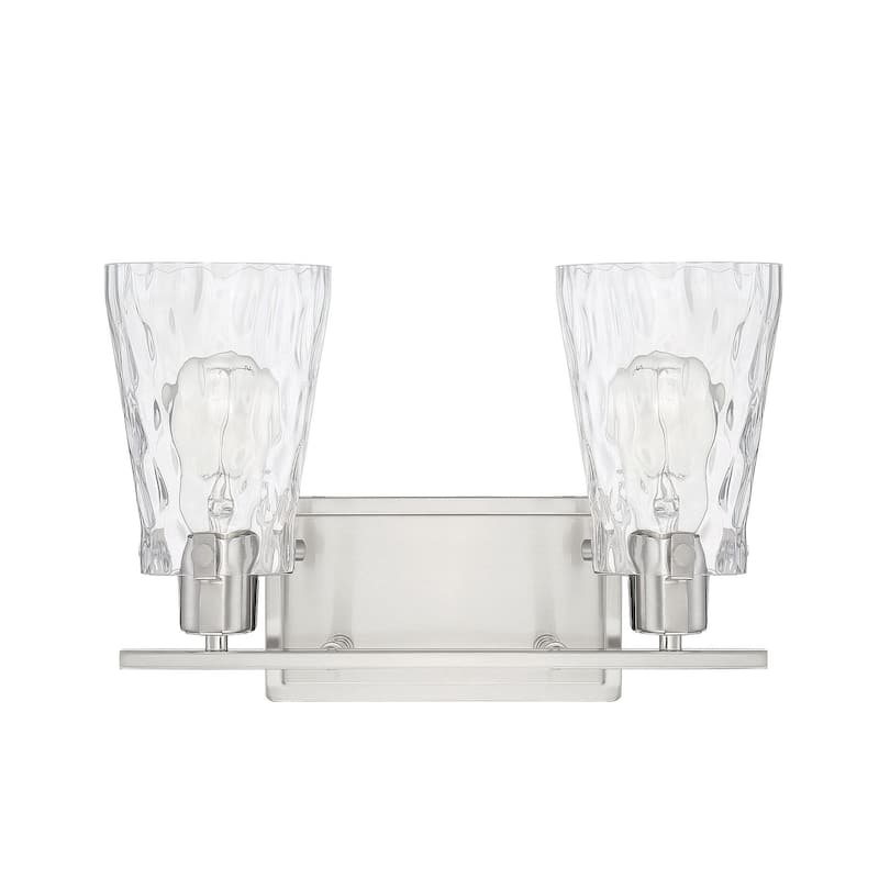 Vaughan 2-Light Bathroom Vanity Light in Satin Nickel - Satin Nickel