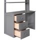 preview thumbnail 7 of 25, Modern Twin Size Loft Bed With Drawers,Desk and Wardrobe,Sturdy Construction