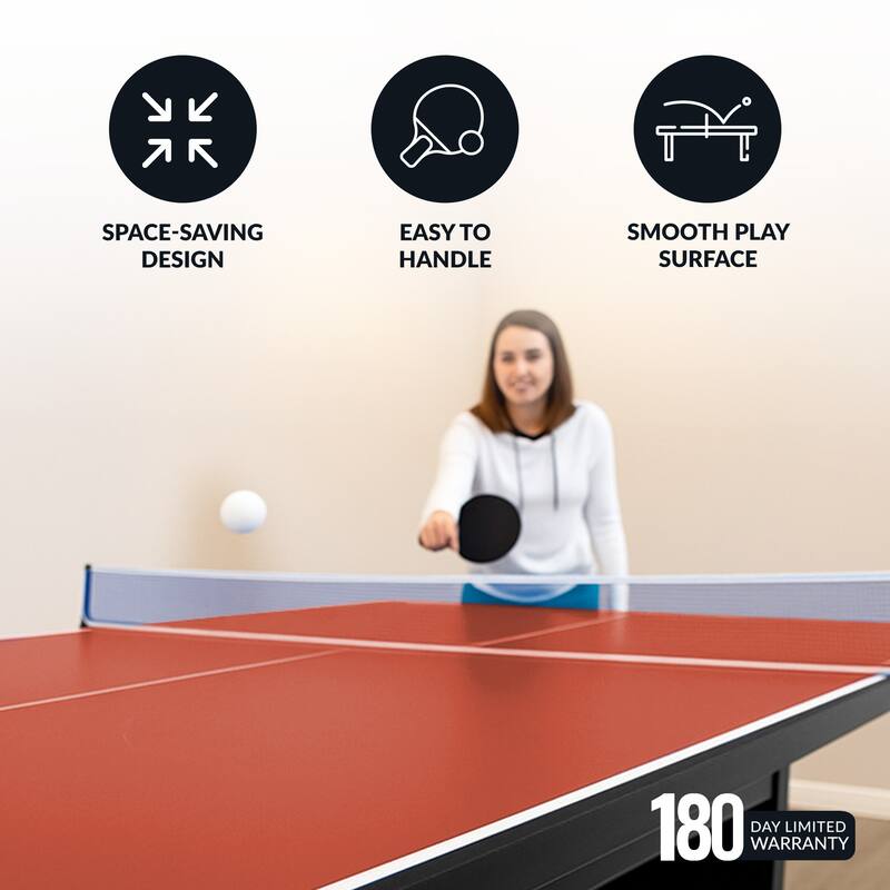 Quick Set 12mm Table Tennis Conversion Top - Red