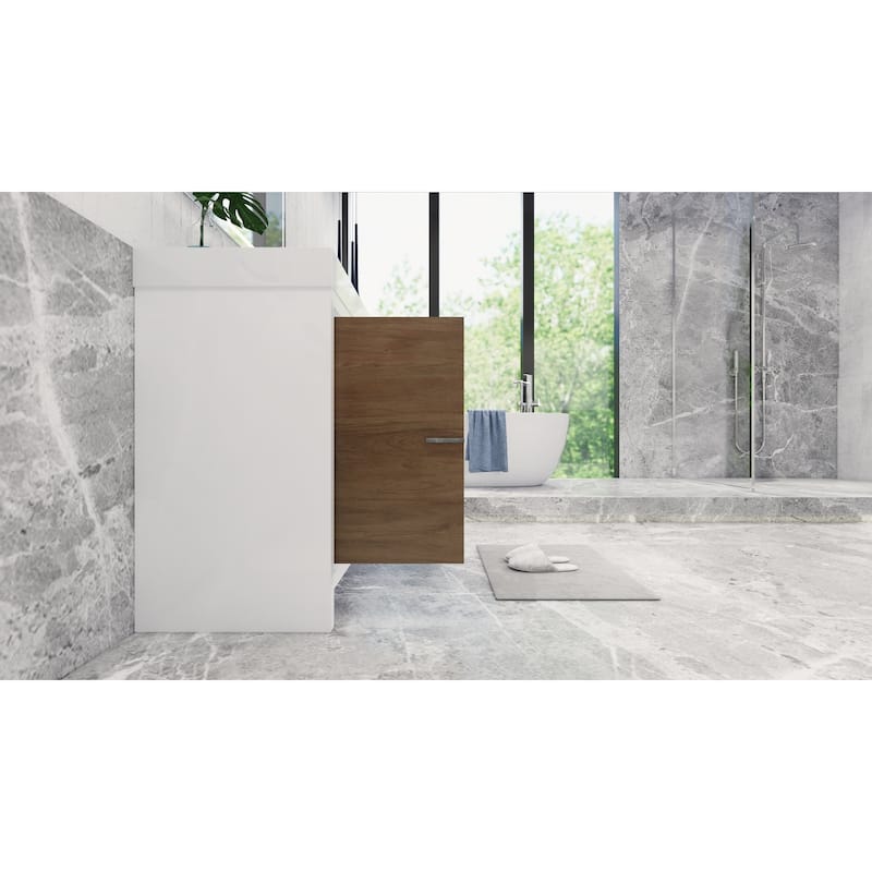 Dove 48'' Freestanding Vanity with Reinforced Acrylic Sink