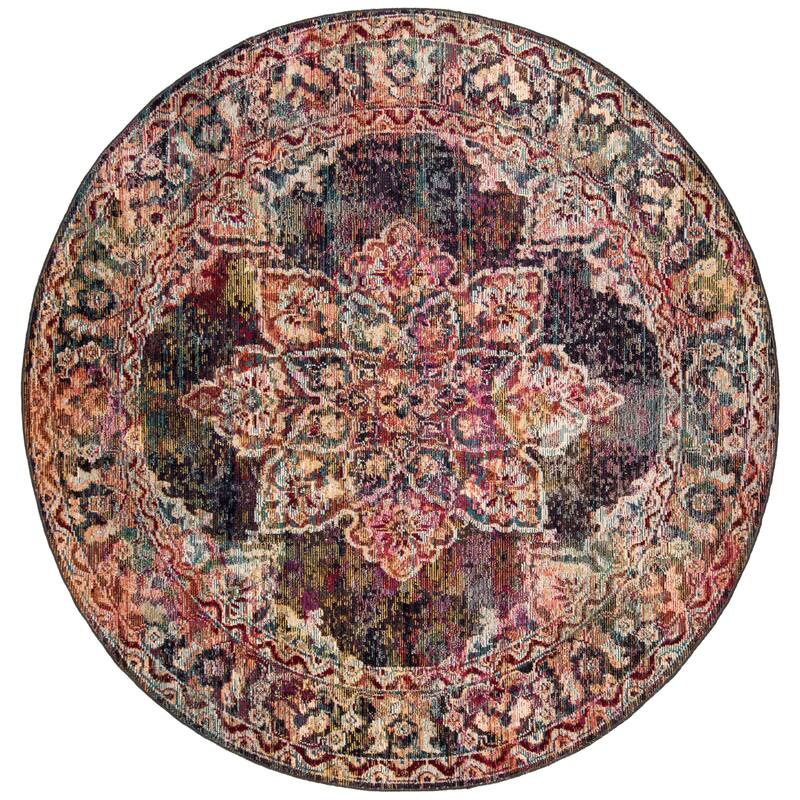 SAFAVIEH Crystal Bertilia Vintage Boho Medallion Rug