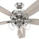 preview thumbnail 5 of 9, Hunter 60" Dondra Ceiling Fan with LED Light Kit and Pull Chain, Formal, Transitional